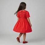 robe brode rouge