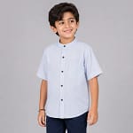 chemise raillé bleua