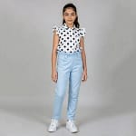 pantalon bleu ciel