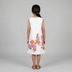 robe blanche fleuri