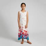 robe blanche multicouleurs 14