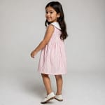robe rose raillé